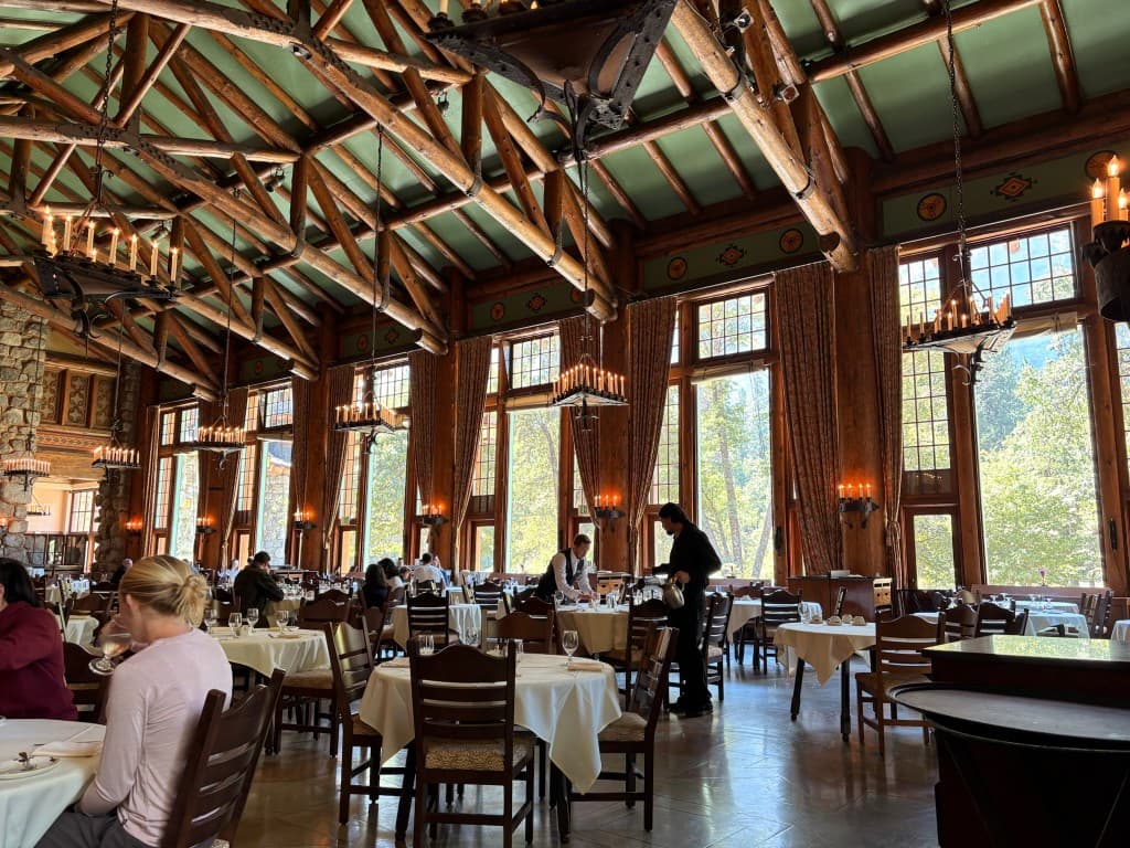 The Ahwahnee Hotel dining room