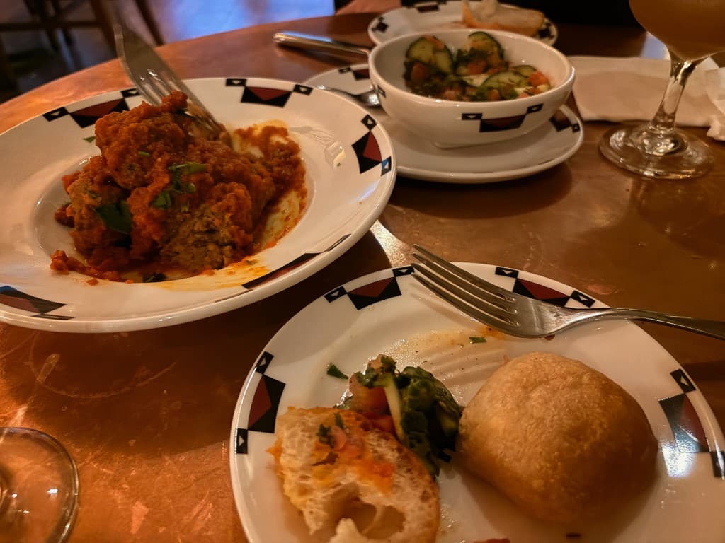 A great meal at the Ahwahnee